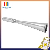 MYRONGMY Handheld Foghorn, 304 Stainless Steel Silver Boat Fog Horn, Loud Signal Removable Mouthpiec