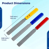 3 PCS Conical Guitar Nut File Nut Slot File Set Double Edge Wire File Electric Nut File Wire Tool