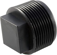 Caplugs QTP151KA1 Plastic Square Head Threaded Plug. TPN-15, PE-HD, To plug NPT thread size 1-1/2-11
