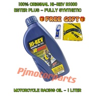 🎁FREEGIFT🎁 100% ORIGINAL HI-REV R1000 RACING OIL ESTER PLUS FULLY SYNTHETIC SAE 10W-40 4T MINYAK HIT