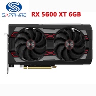 1 Sapphire Radeon RX 5600 XT 6G D6 Video Card For AMD RX5600XT 6GB RX5600 XT Graphics Cards 14000Mhz GDDR6 2304SP PC Map GPU Used