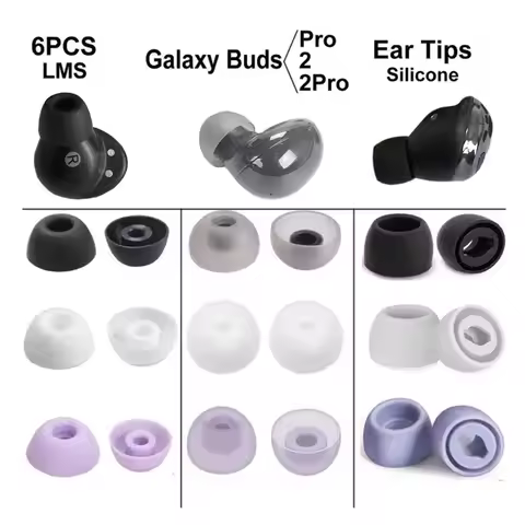 3Pairs Silicone Ear Tips for Samsung Galaxy buds 2 pro Earphone Eartips Earbuds Tips Case Accessory 