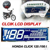 HONDA CLICK LCD ONLY / Click 125 v2/v3 / Click 150 v2 / Click 160 Speed Digital screen 【BLUE】