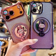 JRYU OPPO CUTE DOLL With Mirror Stand Holder Softcase Oppo A6 A6X A6 PRO A5X A5i A5 2025 A3X A3 PRO 