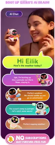 Eiliko Smart Robot Portable Emotional Interaction Companion Robots Mini Eilik Ai Chat Robot Long Bat