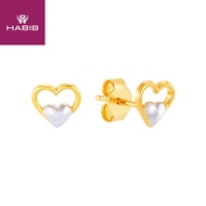 HABIB Oro Italia 916 Yellow and White Gold Earring GE73760123(YW)-BI