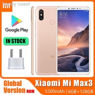 ☊✖Smartphone Xiaomi Mi Max 3 Cellphone,6.9 inch 4G RAM 6 ROM Fingerprint 4G  Android Phone Qualcomm Snapdragon 652