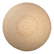 พรมปอกระเจาทอมือจากเจ็ดเครื่องสไตล์ Pastoral ทรงกลมสําหรับระเบียงบ้านห้องนั่งเล่น Tea Room ห้องนอน F