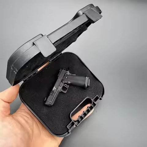 G17 G34 TTI Taran Tactical Alloy Empire PUBG Mini Pistol KeychainFidget Shell Ejection Free Assembly