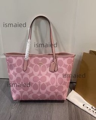 COACH city33托特包粉色