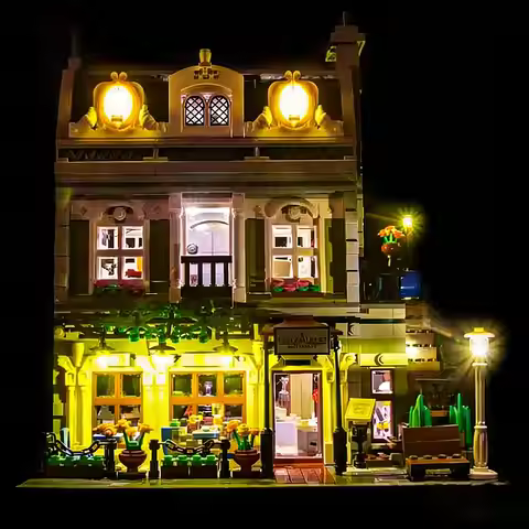 LYBTWF LED Lighting Kit Compatible with Lego 10243 Parisian Restaurant Building Blocks (NOT Include 
