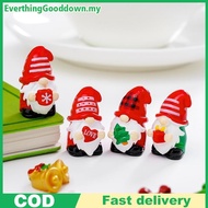 Ed 5pcs Multicolor Mini Gnome Figurines Resin Micro Landscape Garden Elf Painted Home Decoration Des
