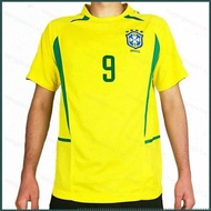 Loose World Cup 2002 Retro Brazil Jersey Home Ronaldo Football Tshirt Soccer Tee Player Version Braz