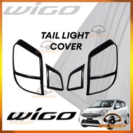 Toyota Wigo 2017 to 2022 2nd-3rd Gen Taillight cover MATTE BLACK / CHROME 2018 2019 2020 2021Tail li