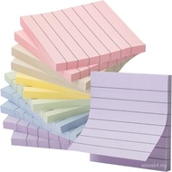 Mr. Pen- Lined Sticky Notes, 4" x 6", 6 Pads, 45 Sheets/Pad | Sticky Notes with Lines, Ruled Post St