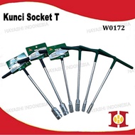 T Socket Wrench T Socket/ 9mm, 10mm, 11mm, 12mm, 13mm, 14mm, 17mm, 19mm W0172 H1963