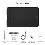 XPPen Deco Mini7 V2 Graphics Tablet 74.3 inch Digital Drawing Tablet 8 Key for Android Windows Mac S