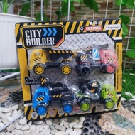 Children's toy cars - construction cars set / city builder set of 4