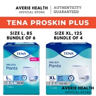 [Bundle Packs] TENA PROskin Pants Plus Adult Diapers (L/XL) | Triple Protection Unisex Incontinence Pants