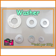 ♙ ◰ (PER 100grams) Washer/ GI Flat Washer/ Plain Washer