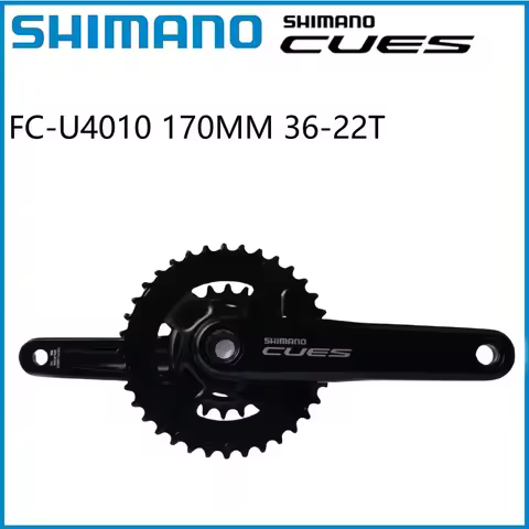 Shimano CUES U4010 Crankset 170mm Chainring 36-22T For 2x9Speed 2x10 Speed Compatible with BB MT501 