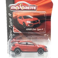 Majorette Honda Civic Type R-Red Color /Wheels D6SWL /scale 1/58 (3 inches) Package with Card