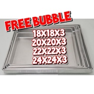 CAKE MOLD PAN 22X22X3 20X20X3 24X24X3 18X18X3 ORIGINAL ALUMINUM PAN AFFORDABLE PRICE AND QUALITY GUA