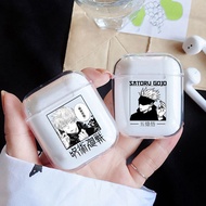 Ryomen Sukuna Gojo Satoru Jujutsu Kaisen Transparent Earphone Case Anime AirPods Case