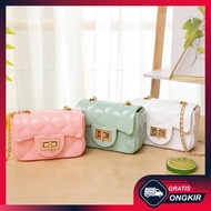 Gratis Ongkir - Tas Selempang Mini Jelly / Slingbag Wanita / Tas Fashion Wanita Korea Import