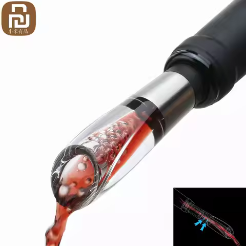 Youpin Stainless Steel Wine Decanter Fast Decanter Mini Wine Filter Air Intake Bottle Pourer Aerator