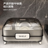Kitchen Tableware Storage Box Cupboard Cupboard with Lid Tableware Dish Box Bowls Household Storage 