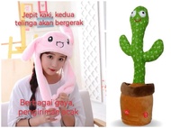 Mainan Kaktus Bergoyang Dancing Cactus Boneka Kaktus Goyang dan Bicara Kaktus Joget Ngomong