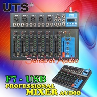 Mixer Audio UTS F7-USB / Professional Mixing 7 Channel - Mixer Audio Bluetooth Play