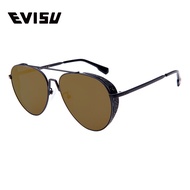 แว่นกันแดดแบบสปอร์ต EVISU Pilot Sunglasses 2059 แว่นกันแดดทรงสี่เหลี่ยม น้ำหนักเบา ทนทาน สำหรับผู้ชา