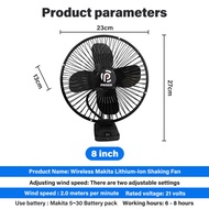 PINSEN 21v Lithium Battery Fan Rechargeable Portable fan High-Power Adjustable Industrial Fan Suitab