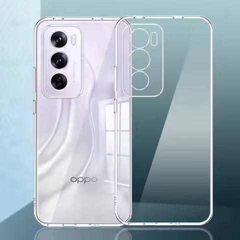 For OPPO Reno 12 Pro Case Slim Transparent Soft Back Cover For OPPO Reno 11 10 9 7 6 5 Pro 8T 8 Lite
