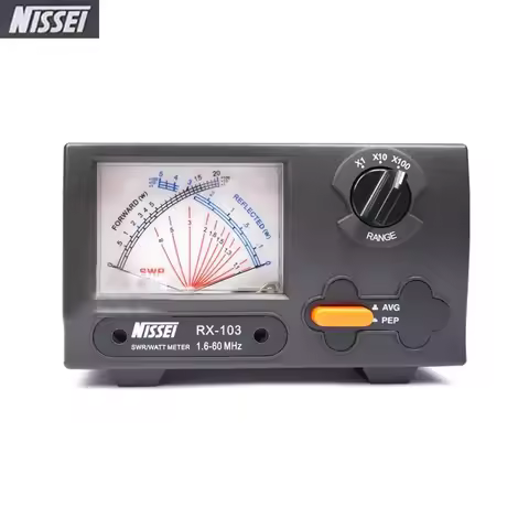 Original NISSEI RX-103 SWR/Watt Meter 1.6-60Mhz Short Wave UV Standing RX103 Digital Power Watt Mete