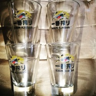 Shot Glass x4 Kirin Beer