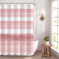 Awellife Brown Shower Curtains for Bathroom Tan Rustic Cotton Farmhouse Shower Curtain 72 x 72 Inche