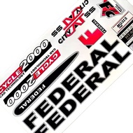 Stiker Sticker Sepeda Federal City Cat