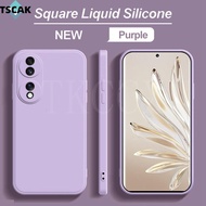 For Honor 90 Pro 90 Lite X9A X8A Case  Soft Liquid Silicone Square Shockproof Cover