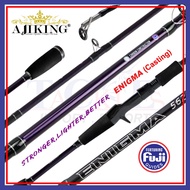 Ajiking Enigma Joran Pancing Spinning Casting 5'6-7'0kaki 5-15kg Cincin FUJI Guides| TCE Tackles Rod