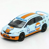 SHADOW 1/64 Honda Civic Type-R FD2-GULF Alloy Diecast Car Model Toy Birthday Gift