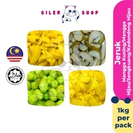 Jeruk Borong Pelbagai 1KG Jeruk Betik Jeruk Mangga Asam Snack Buah Pala Asam Pemborong Snack Pemboro