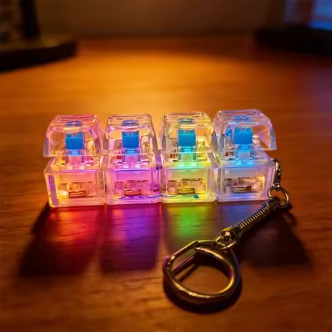 Keys Keyboard Fidget Toys Keyboard Clicker Keychain Fidget Sensory Fun Toys for Anxiety Decompressio