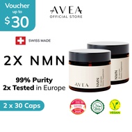 AVEA NMN Supplement (30 caps) | Developed in Switzerland | NMN 500 mg and 250 mg | NAD+ Supplement