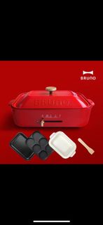 日本BRUNO多功能電烤盤（平盤、六格烤盤、深鍋）
