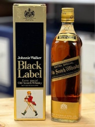 70年代黑牌蘇格蘭威士忌 約翰走路  Johnie Walker Black Label Scotch Whisky 760ml 43%