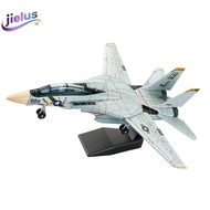 [Jielus] 1:72 Scale F-14 Tomcat Fighter Jet Model - White &  ABS Plastic Aircraft With Detailed Desi