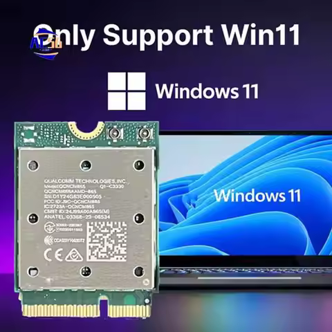 AC56-Wifi7 Tri Band QCNCM865 Bluetooth 5.4 Wireless Wifi Card Tri Band 2.4G/5G/6Ghz Network Wireless